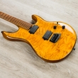 Ernie Ball Music Man Exclusive Run Luke III Guitar, Trans Gold, Japanese Maple, Roasted Flame Maple Neck and Fretboard - G89840
