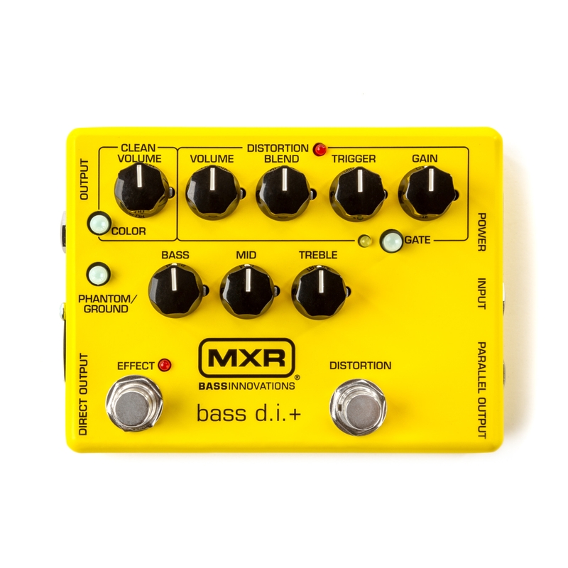 Dunlop MXR M80Y Bass DI+ Dual-Channel Preamp EQ Bass Effects Pedal