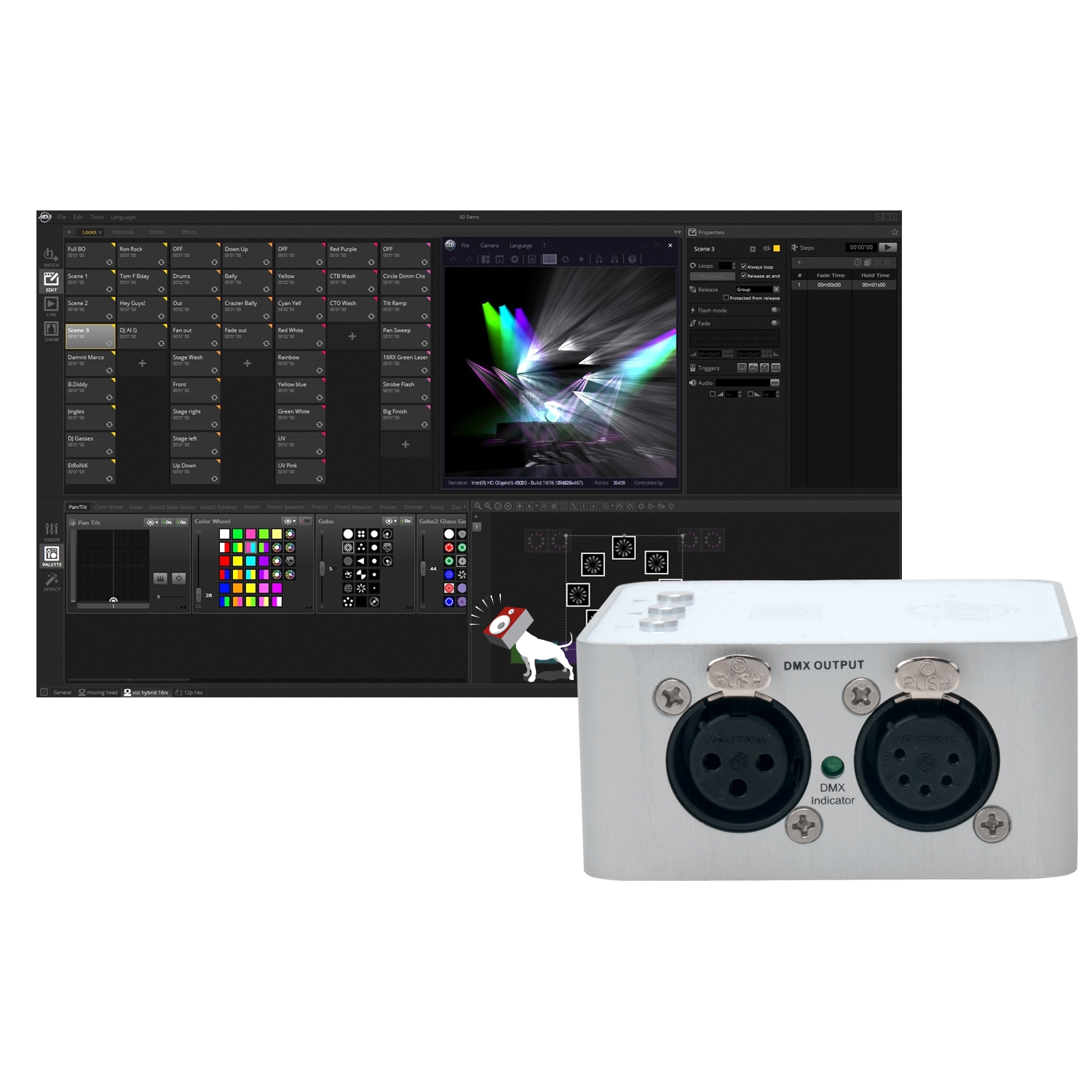 Adj American Dj Mydmx 3 0 Dmx Lighting Software