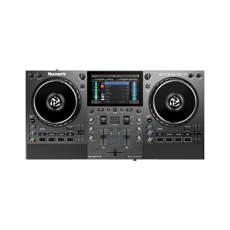 Numark Mixstream Pro Go Battery-Powered Standalone Streaming DJ Controller