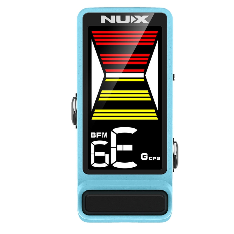 NuX Effects NTU-3 Flow Tune MKII Guitar / Bass Tuner Pedal with 4 Tuning Modes, Blue