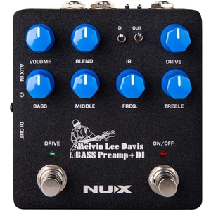 nux effects nbp 5 melvin lee davis preamp and di bass pedal