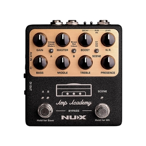 nux ngs 6 amp academy stomp box amp modeler guitar effects pedal nux ngs 6