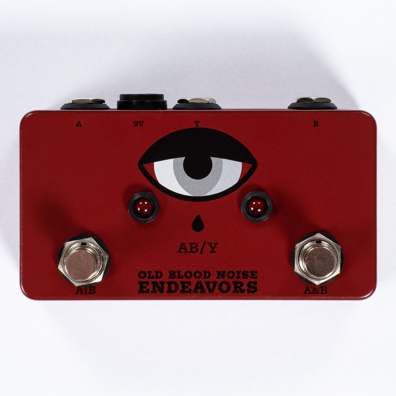 OBNE Old Blood Noise Endeavors AB/Y Switcher Box Pedal, Pitbull Audio Exclusive Red
