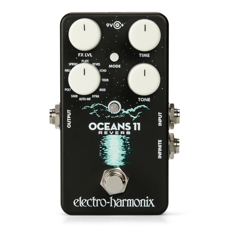 Electro-Harmonix EHX Oceans 11 Eleven Reverb Guitar Effects Pedal