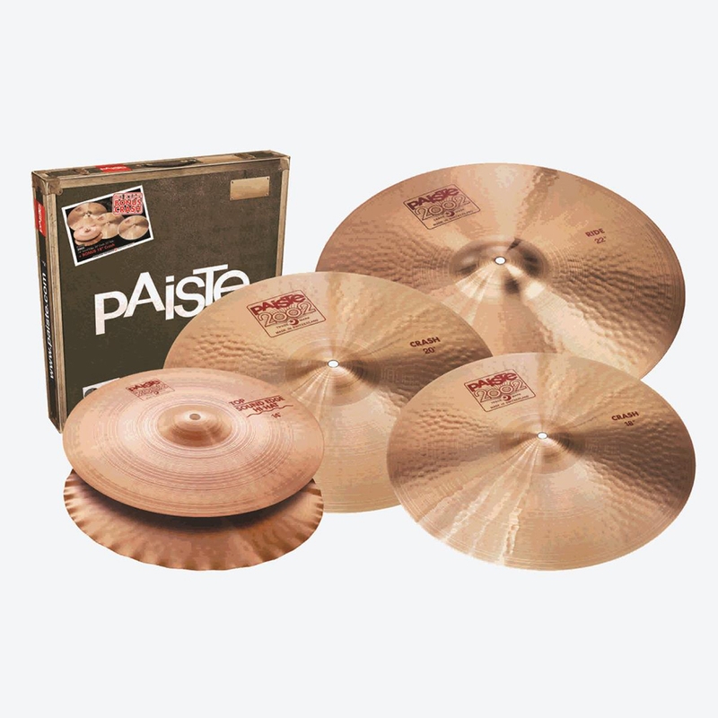 Paiste 2002 Cymbal Set with Free 18" Crash (14" Hi-Hats, 20" Crash, and 22" Ride)
