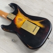 Paoletti Stratospheric Loft Darrell Braun Signature Guitar, Roasted Maple Fretboard, Relic Black