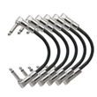 6-Pack of Strukture S6P48R Rubber Guitar Patch Cables - 6"
