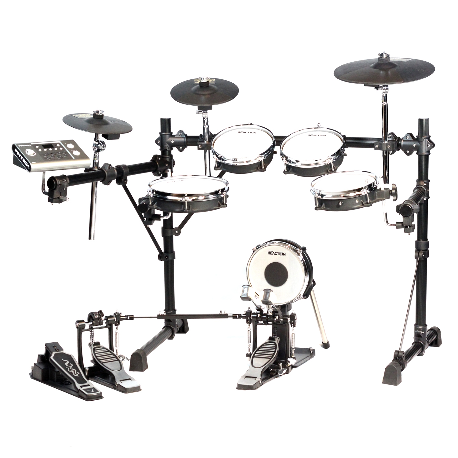 Kameraad serie Geaccepteerd Pintech PDK1000 5-Piece Electronic Drum Kit with Black Mesh Heads
