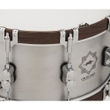 PDP PDSN6514CSAL Concept Select 3mm Seamless Aluminum Snare Drum w/ Walnut Wood Hoops, 6.5 x 14