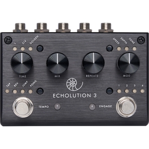 pigtronix echolution 3 stereo multi tap delay guitar effects pedal
