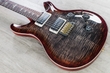 PRS Paul Reed Smith Custom 24 Piezo 10-Top Guitar, Charcoal Cherry Burst, Flame Maple, Rosewood, Pattern Regular