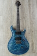 PRS Paul Reed Smith Custom 24 Electric Guitar, Quilt Maple 10-Top, Pattern Thin, Hard Case - River Blue