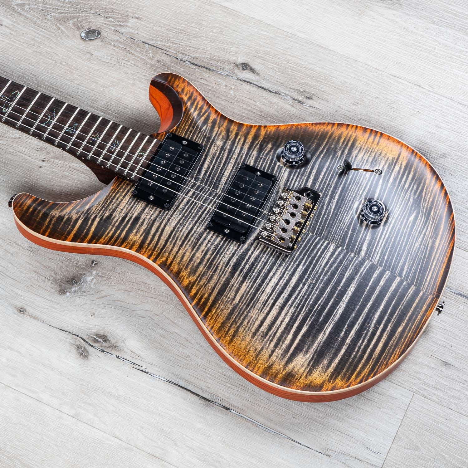 PRS Paul Reed Smith Wood Library Custom 24 Guitar Satin Burnt