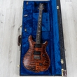 PRS Paul Reed Smith Wood Library Custom 24 Guitar, Ziricote Fretboard, Orange Tiger