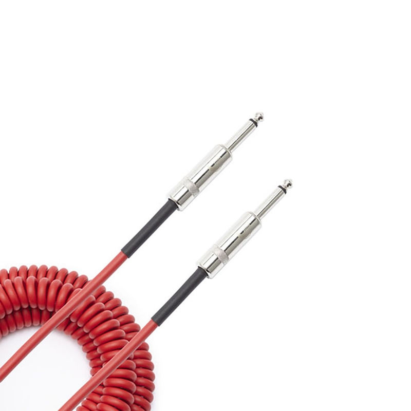 Planet Waves PW-CDG-30RD Coiled Instrument Cable, 30' - Red