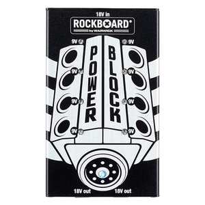 rockboard by warwick dc power block with 18v dc mains adapter and cables
