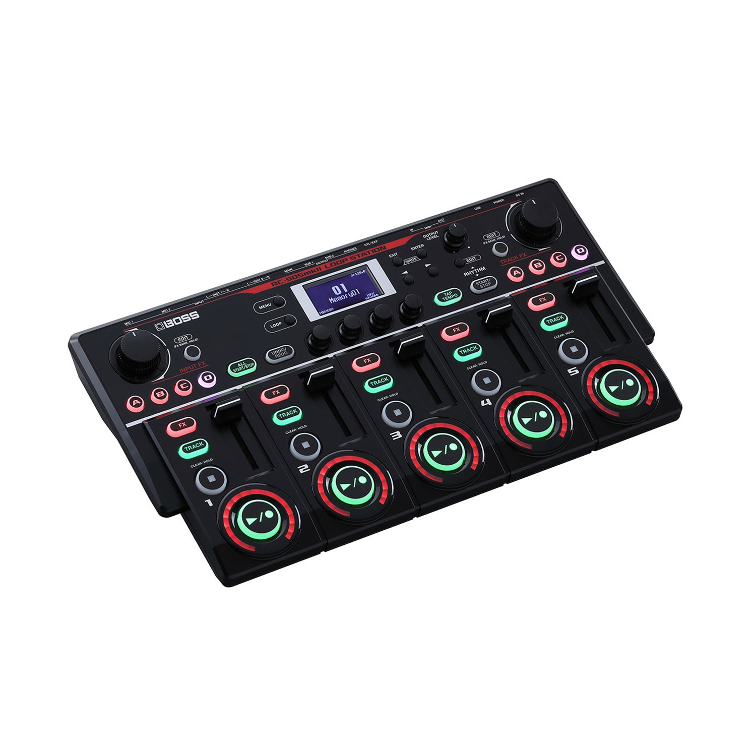 Boss RC-505 Mk2 Tabletop Loop Station with 5 Stereo Tracks, 2 XLR Mic Inputs