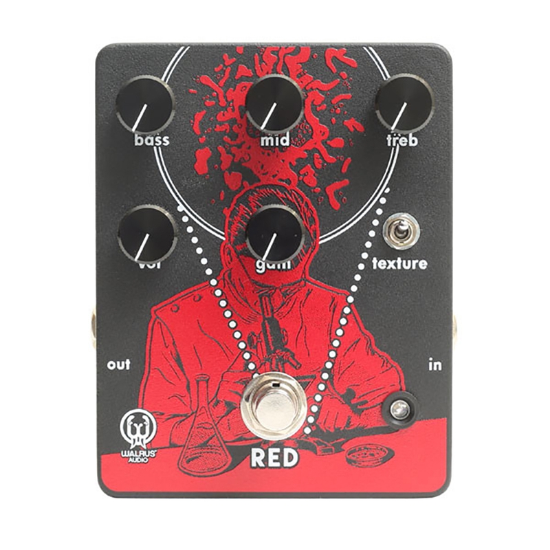Walrus Red High Gain Distortion Guitar Effects Pedal