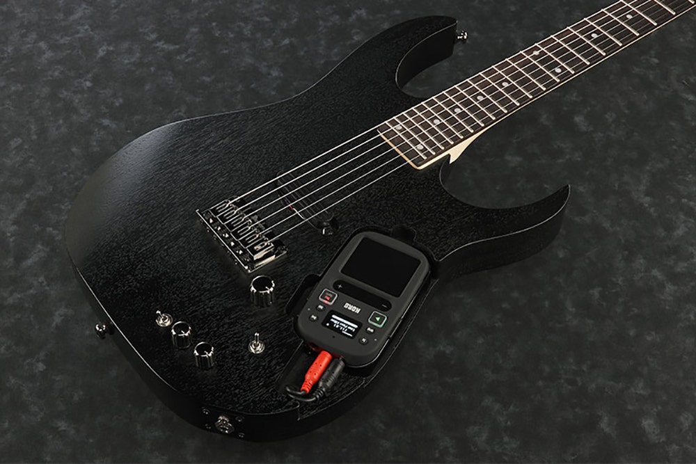 Ibanez RGKP6WK 6 String Electric Guitar Black with Korg Kaoss