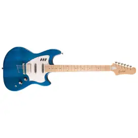 open box guild surfliner solid body electric guitar maple fretboard catalina blue