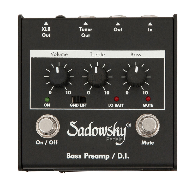 Sadowsky SBP-1 Bass Preamp & DI Box w/ 2-Band Boost-Only EQ Section, XLR Output