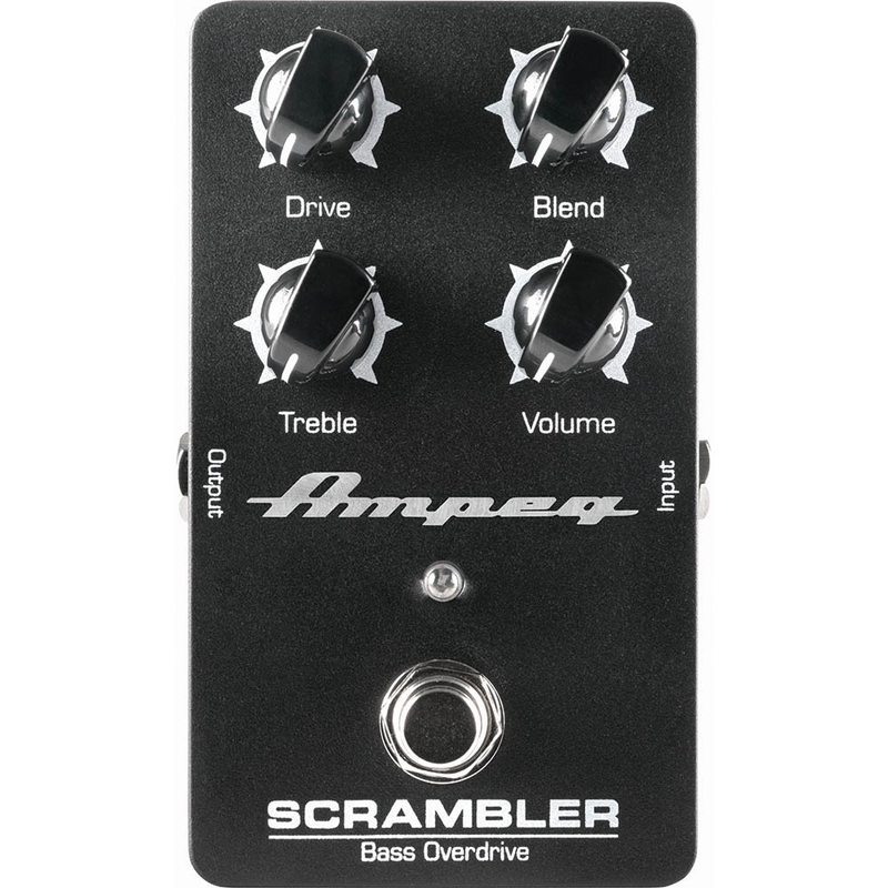 Ampeg Scrambler Bass Overdrive Bass Guitar Effects Pedal