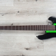 Sandberg California TM-5 Exclusive Run Bass, 5-String, Cosmic Black w/ Neon Green Stripes