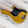 Sandberg California VS-5 Active / Passive 5-String Bass, Maple Fretboard, Gold