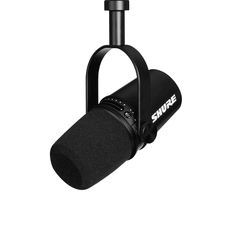 Shure MV7-K Podcast Microphone with USB & XLR Outputs