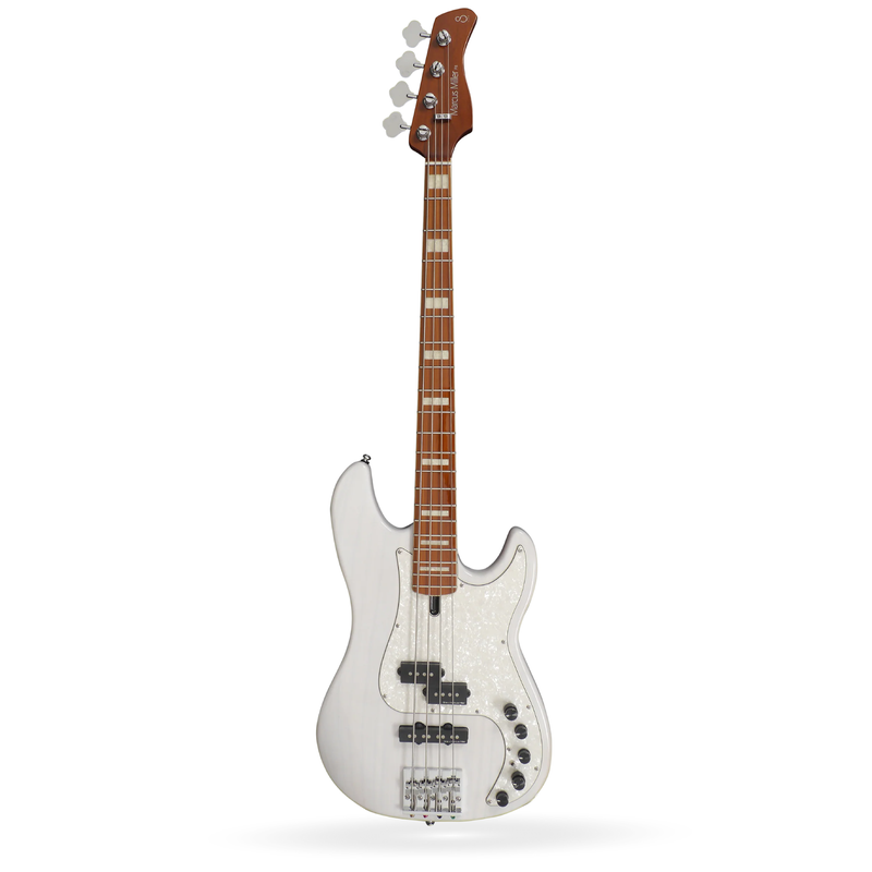 Sire Marcus Miller P8 Bass, Roasted Maple Fretboard, White Blonde