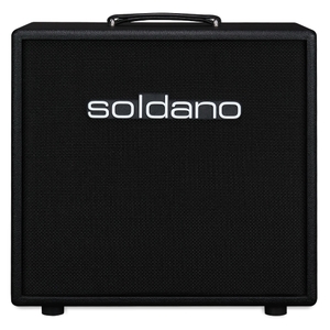 soldano 1x12 closed back guitar amp speaker cabinet classic black
