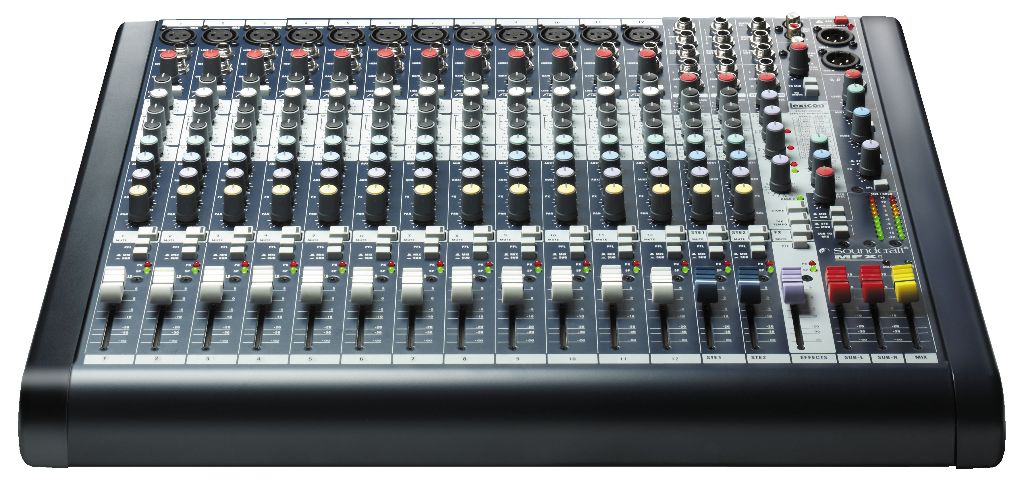 Soundcraft MFXi12 Mixer Console Live Audio Analog Professional 12 Channel