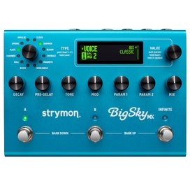 strymon bigsky mx reverberator reverb guitar effect pedal with 12 algorithms dual routing operation
