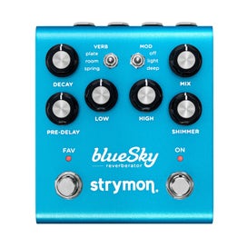 strymon bluesky v2 reverberator guitar effects pedal stryn bsk v2