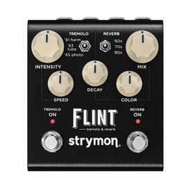 strymon flint v2 tremolo reverb guitar effects pedal stryn flt v2