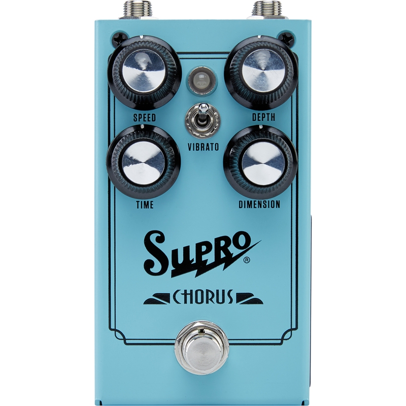 Supro Chorus All-Analog Full-Stereo 9-Volt Pedal w/ Dimension Knob