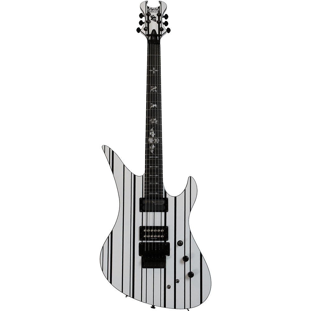 Schecter Synyster Gates Custom S Electric Guitar With Seymour Duncan Pickups White Black