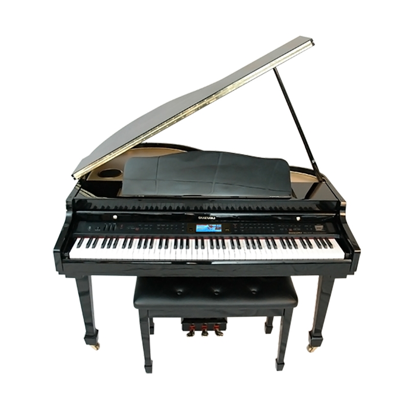 Suzuki MDG-400bl Baby Grand Digital Piano w/ Bench, Black Hi Gloss