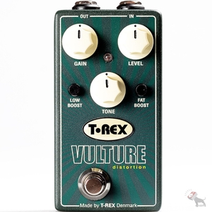 t rex engineering vulture distortion guitar effect pedal w low fat boost