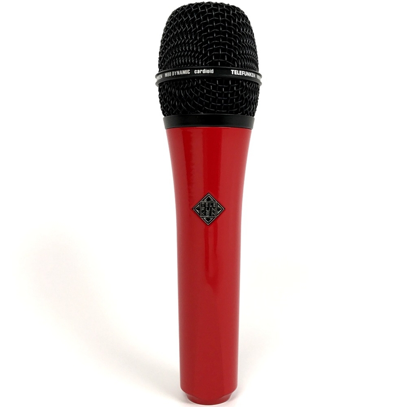 Telefunken M80 Super Charged Dynamic Microphone - Red Body, Black Grill