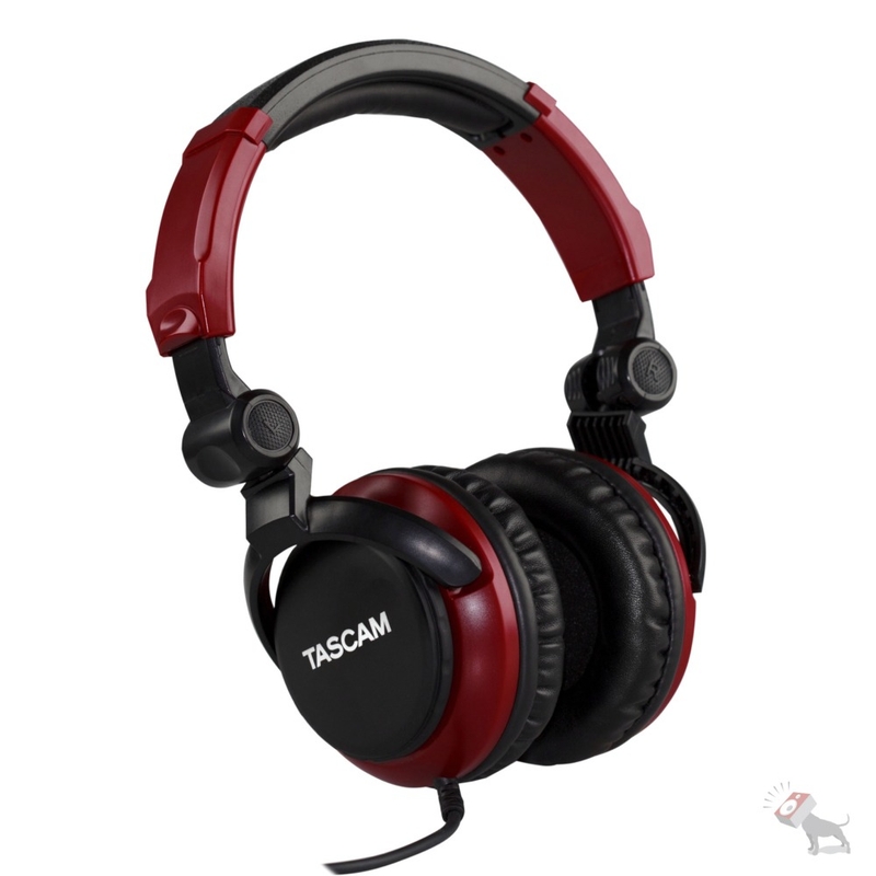 Tascam TH-2000 Pro-Grade Studio Monitoring Headphones Red/Black