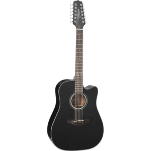 takamine gd30ce 12 dreadnought cutaway 12 string acoustic electric guitar black