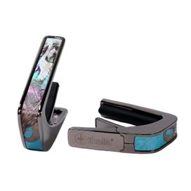 thalia deluxe series black chrome finish guitar capo mermaid