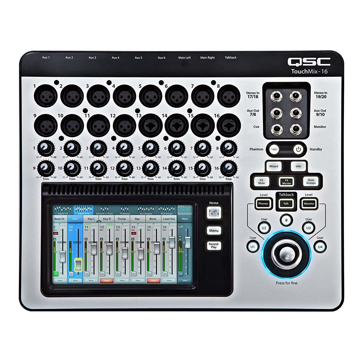 QSC TouchMix 16 Touch screen Digital Audio Mixer with 16 Mic