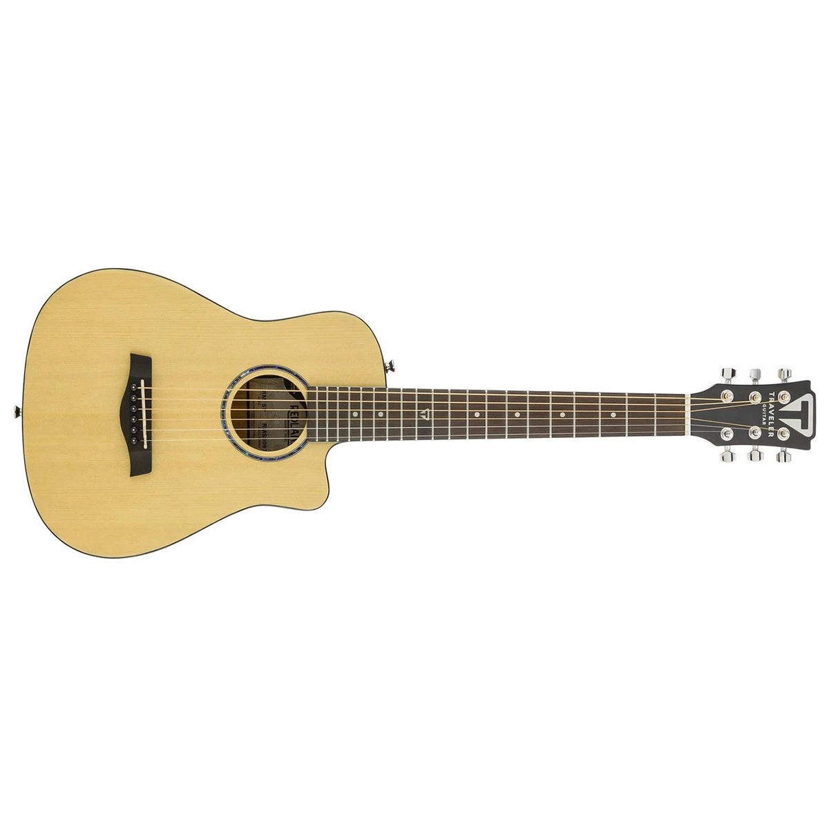 Traveler Guitar Redlands Mini Compact Acoustic Guitar W Gig Bag Spruce