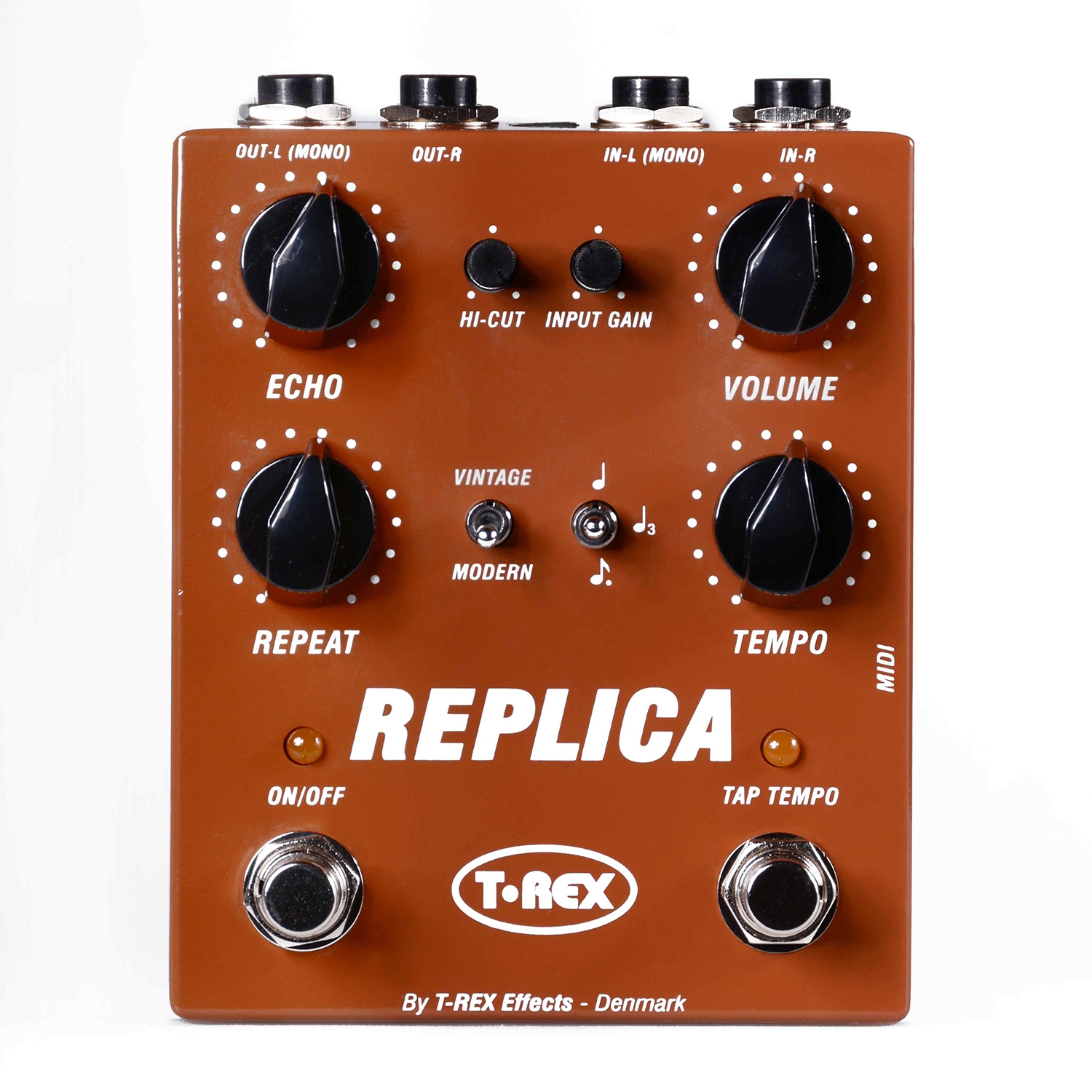 Brochure Tegenslag engel T-Rex Replica Stereo Delay Guitar Effects Pedal with Tap Tempo