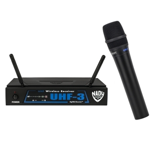 nady uhf 3 wireless handheld microphone system with true diversity 480 55 mhz