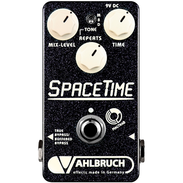 Vahlbruch SpaceTime Delay / Echo Guitar Effects Pedal w/ Switchable Bypass