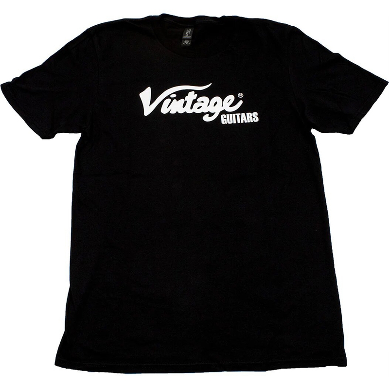 Vintage Guitars Logo T-Shirt, Black, M Medium